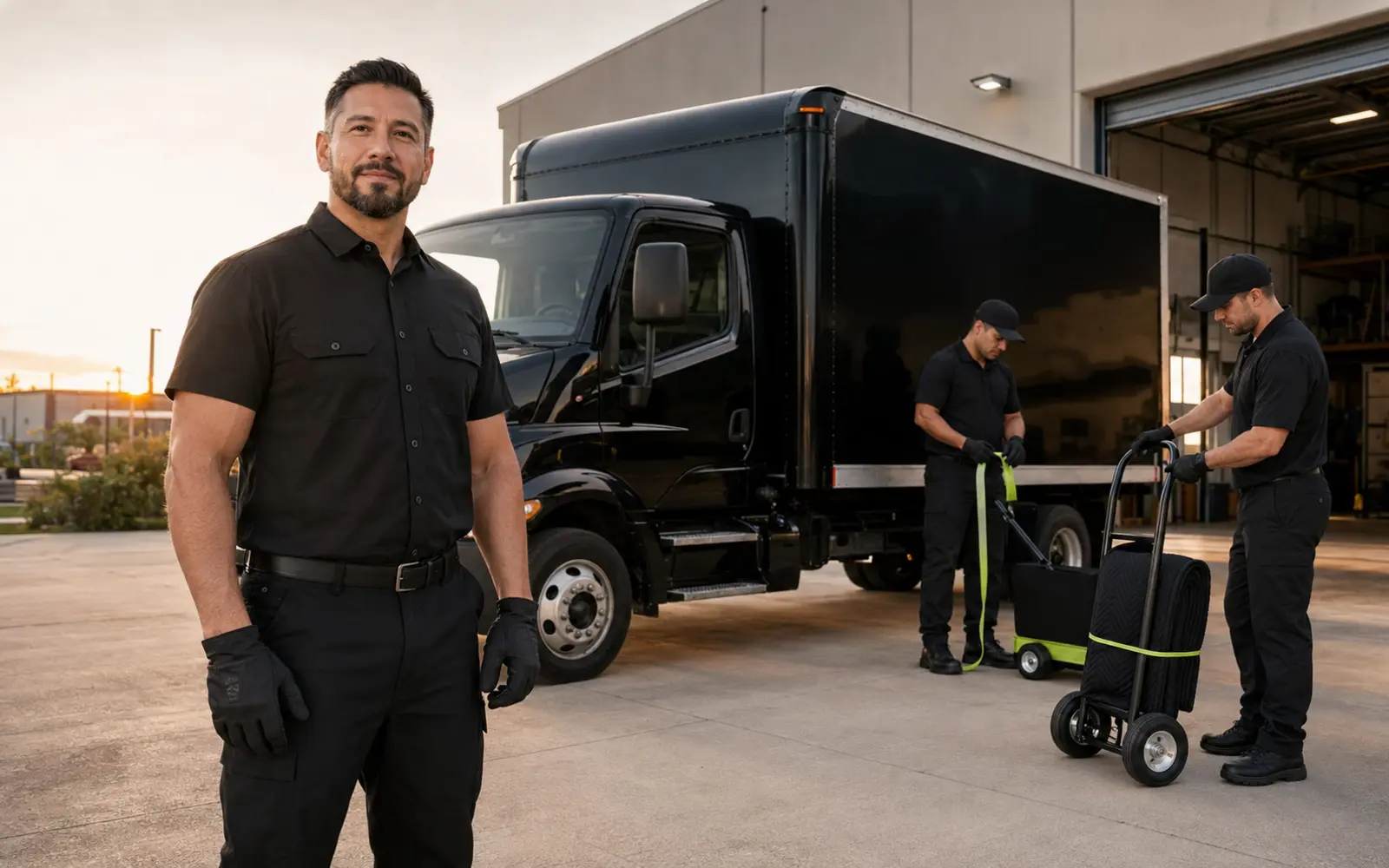 Independent hauling business owner beside a truck